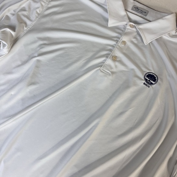Peter Millar Other - Peter Millar Summer Comfort Shirt Polo Golf  XL Stretch White Logo Casual Resort
